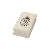 Aangepaste Keep Calm Text Gezegde Rubberstempel (Stempel)