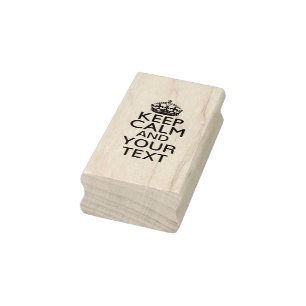 Aangepaste Keep Calm Text Gezegde Rubberstempel