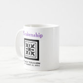 Aangepaste keepnaam gezinshereniger rustplaats koffiemok (Voorkant links)