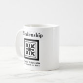 Aangepaste keepnaam gezinshereniger rustplaats koffiemok (Voorkant links)