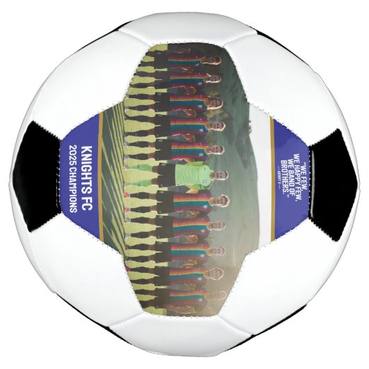 Aangepaste Keepsake Modern Team Inspirerend Quote Voetbal (Gedraaid)