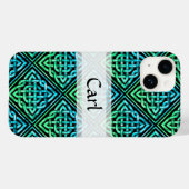 Aangepaste Keltische knoop - Blauw groen zwart Case-Mate iPhone Case (Achterkant (horizontaal))