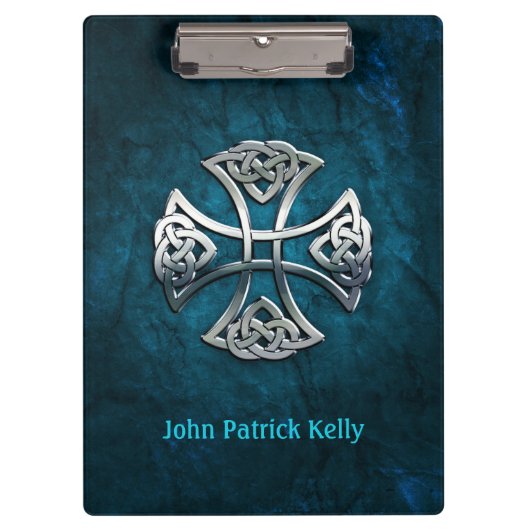 Aangepaste Keltische Kruis Klembord (Voorkant)