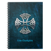 Aangepaste Keltische Kruis Notitieboek (Voorkant)