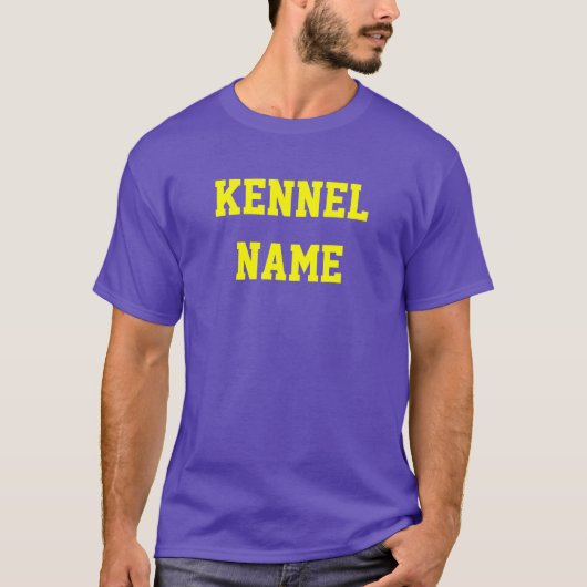 AANGEPASTE KENNELNAAM T-SHIRT (Voorkant)