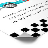 Aangepaste kenteken voor rackwagens poster (Hoek)