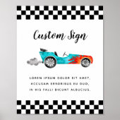 Aangepaste kenteken voor rackwagens poster (Voorkant)