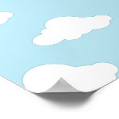 Aangepaste kentekenplaat voor Baby shower Poster (Hoek)