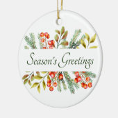 Aangepaste keramische botanische banner ornament (Links)