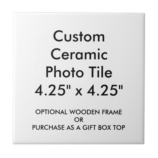 Aangepaste keramische foto met 4,25 x 4,25 inch tegeltje (Voorkant)