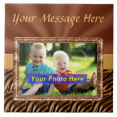 Aangepaste keramische fotograaf met UW FOTO Tegeltje (Voorkant)