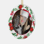 Aangepaste keramische fotoversiering keramisch ornament (Rechts)