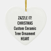 Aangepaste keramische kerstboomversiering voor het keramisch ornament (Voorkant)