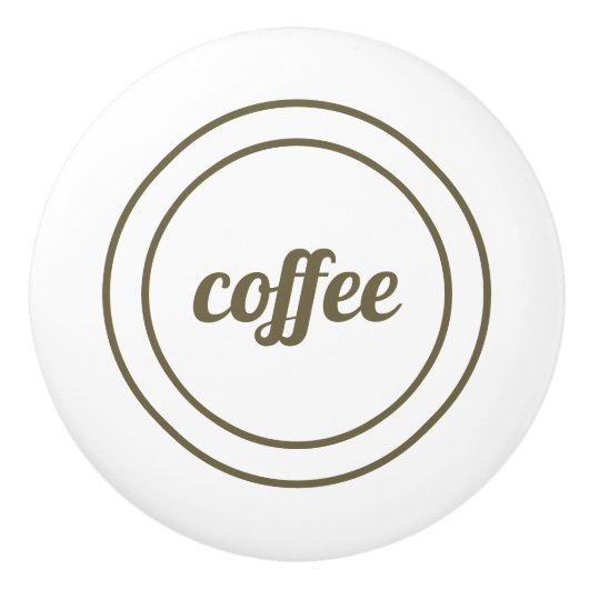 Aangepaste keramische knol knop (Voorkant)