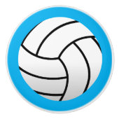Aangepaste keramische knop met volleybal logo (Voorkant)