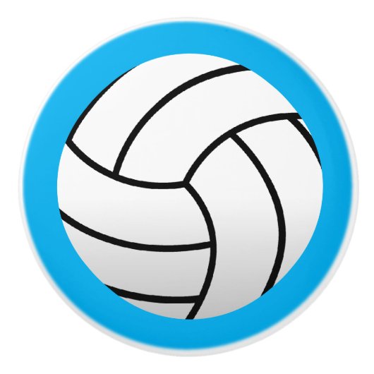 Aangepaste keramische knop met volleybal logo