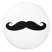 Aangepaste keramische knowhow met zwarte snor ontw keramische knop (Voorkant)