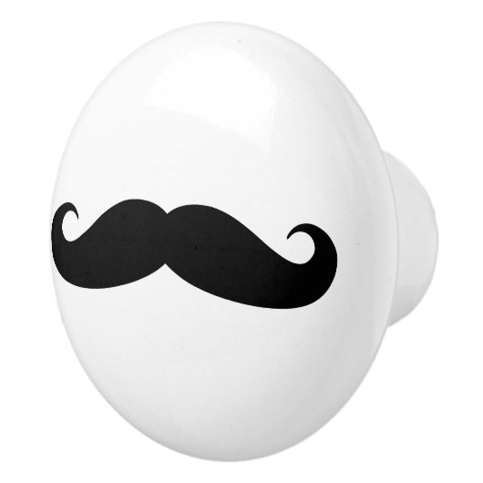 Aangepaste keramische knowhow met zwarte snor ontw keramische knop (Rechts)