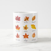 Aangepaste Keramische Mok, Herfst Bladeren Mok voo (Voorkant)