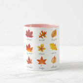 Aangepaste Keramische Mok, Herfstbladeren voor Hom Mok (Midden)