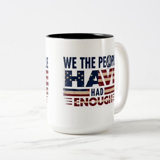 Aangepaste keramische Mok met Amerikaans embleem e (Voorkant rechts)