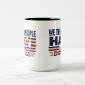 Aangepaste keramische Mok met Amerikaans embleem e (Center)