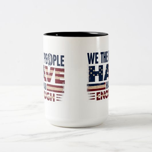 Aangepaste keramische Mok met Amerikaans embleem e (Center)