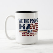 Aangepaste keramische Mok met Amerikaans embleem e (Links)