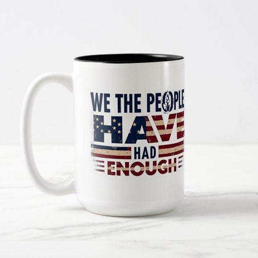 Aangepaste keramische Mok met Amerikaans embleem e (Links)