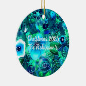 Aangepaste keramische Ornament - Abstract bloemig  (Rechts)