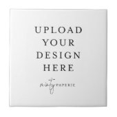 Aangepaste keramische Tegel - Doe het zelf Tegeltje (Voorkant)