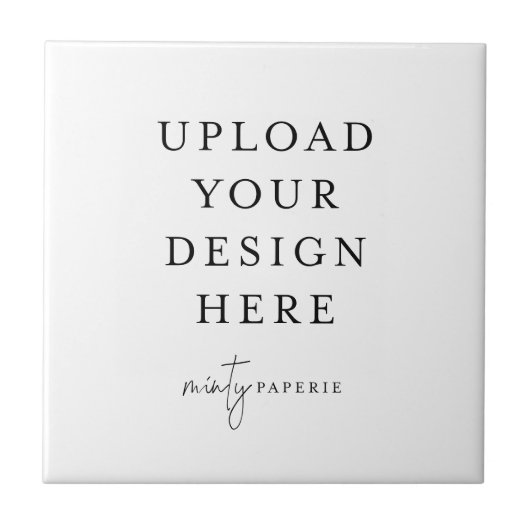 Aangepaste keramische Tegel - Doe het zelf Tegeltje (Voorkant)