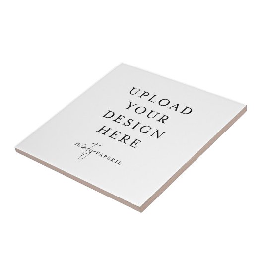 Aangepaste keramische Tegel - Doe het zelf Tegeltje (Zijkant)