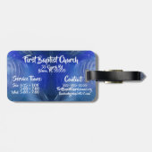 Aangepaste kerk bagagelabel (Achterkant horizontaal)