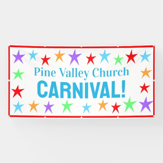 Aangepaste kerk carnaval banner (Horizontaal)