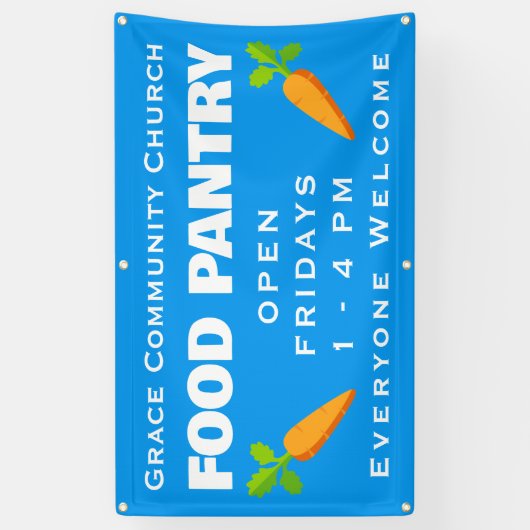 Aangepaste Kerk Food Pantry Banner (Verticaal)
