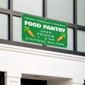 Aangepaste Kerk Food Pantry Banner (Buitenkant Gebouw)