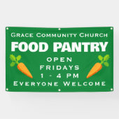 Aangepaste Kerk Food Pantry Banner (Horizontaal)