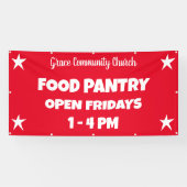 Aangepaste Kerk Food Pantry Banner (Horizontaal)