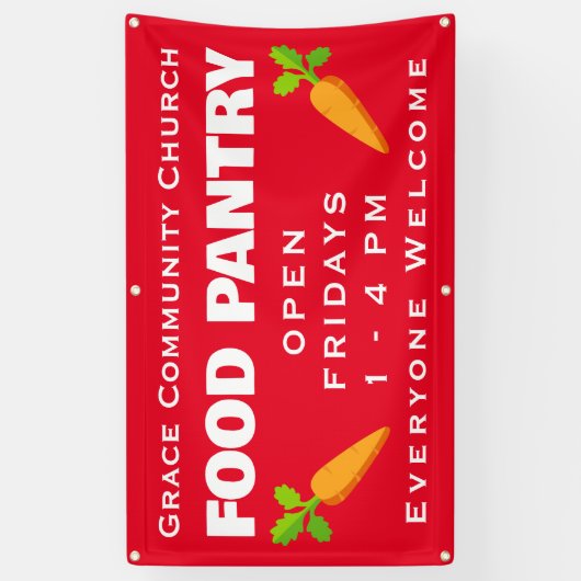 Aangepaste Kerk Food Pantry Banner (Verticaal)