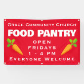 Aangepaste Kerk Food Pantry Banner (Horizontaal)