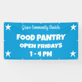 Aangepaste Kerk Food Pantry Banner (Horizontaal)