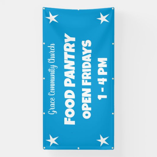 Aangepaste Kerk Food Pantry Banner (Verticaal)