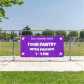 Aangepaste Kerk Food Pantry Banner (Insitu)