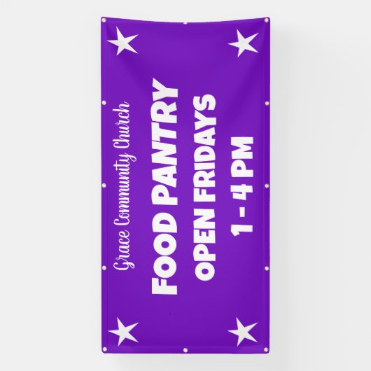 Aangepaste Kerk Food Pantry Banner (Verticaal)