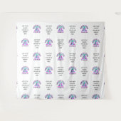Aangepaste KERK PROMOTIEARTIKELEN Logo Achtergrond Wandkleed (Voorkant (horizontaal))