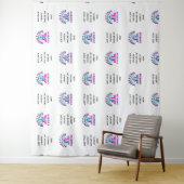 Aangepaste KERK PROMOTIEARTIKELEN Logo Achtergrond Wandkleed (In situ)