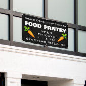 Aangepaste kerk voedselbank banner (Buitenkant Gebouw)