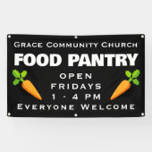 Aangepaste kerk voedselbank banner (Horizontaal)