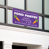 Aangepaste kerk voedselbank banner (Buitenkant Gebouw)